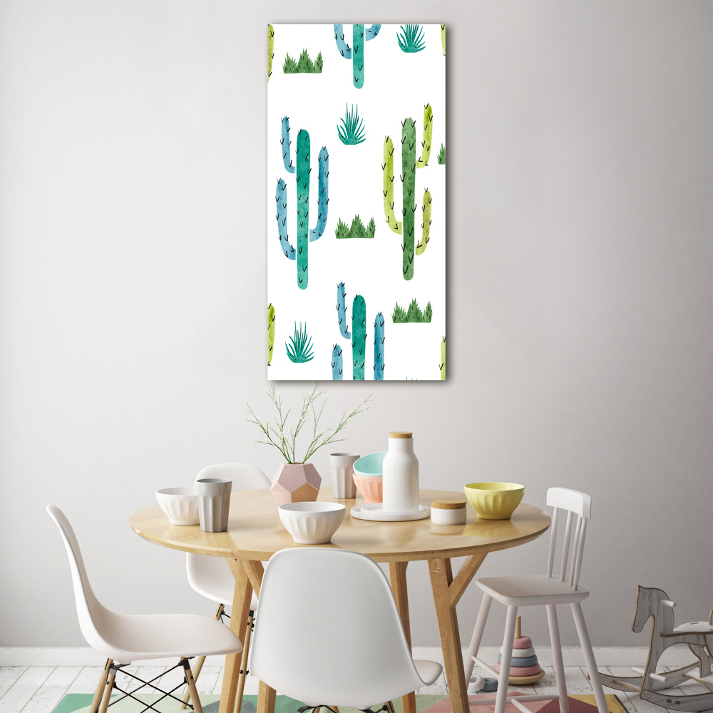 Vertikálny foto obraz sklo tvrdené Kaktusy