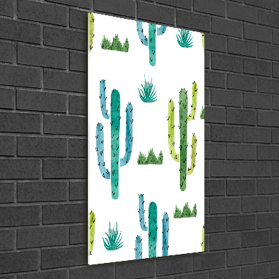 Vertikálny foto obraz sklo tvrdené Kaktusy