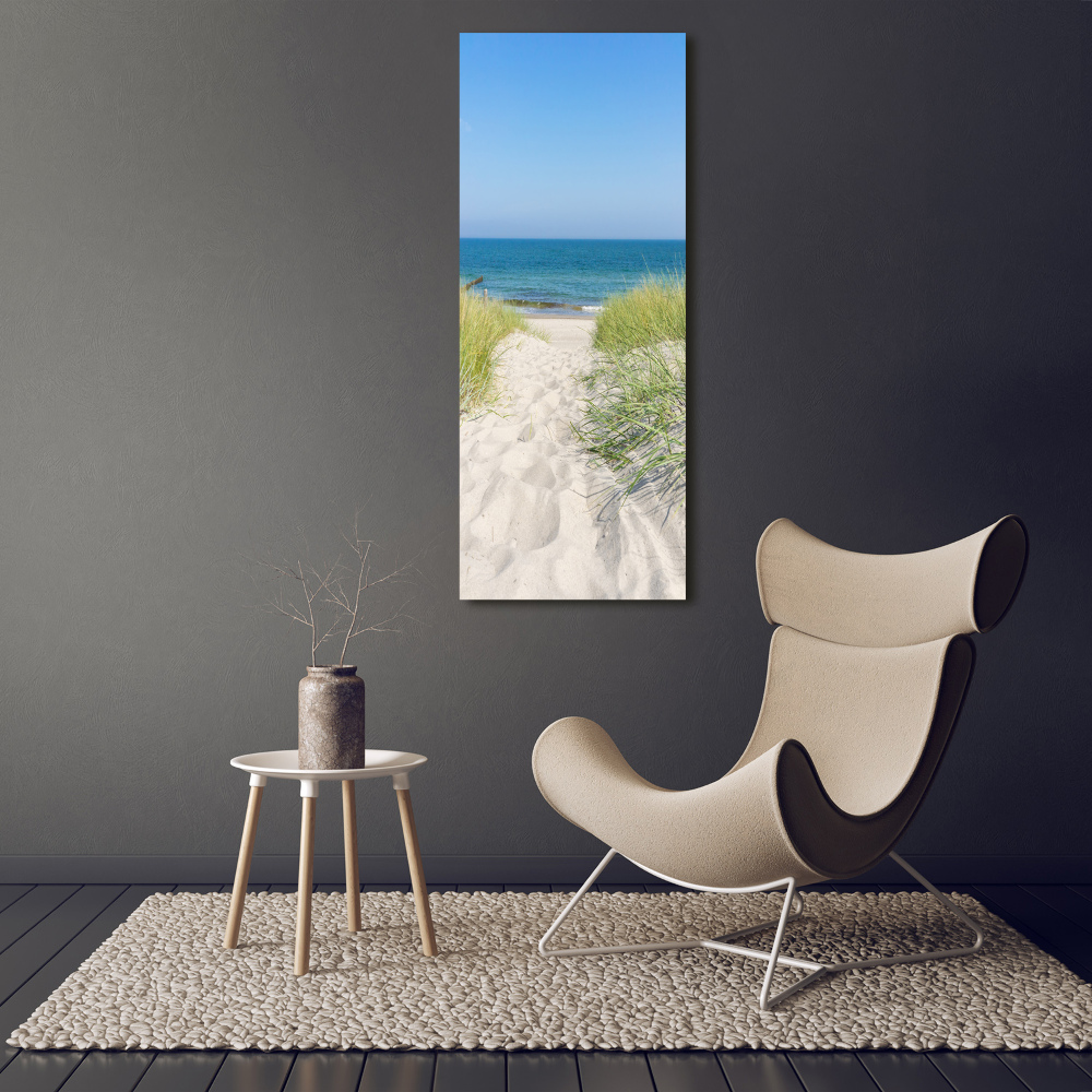 Vertikálny foto obraz sklo tvrdené Morské duny