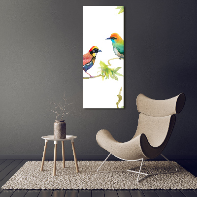 Vertikálny foto obraz sklo tvrdené Vtáky