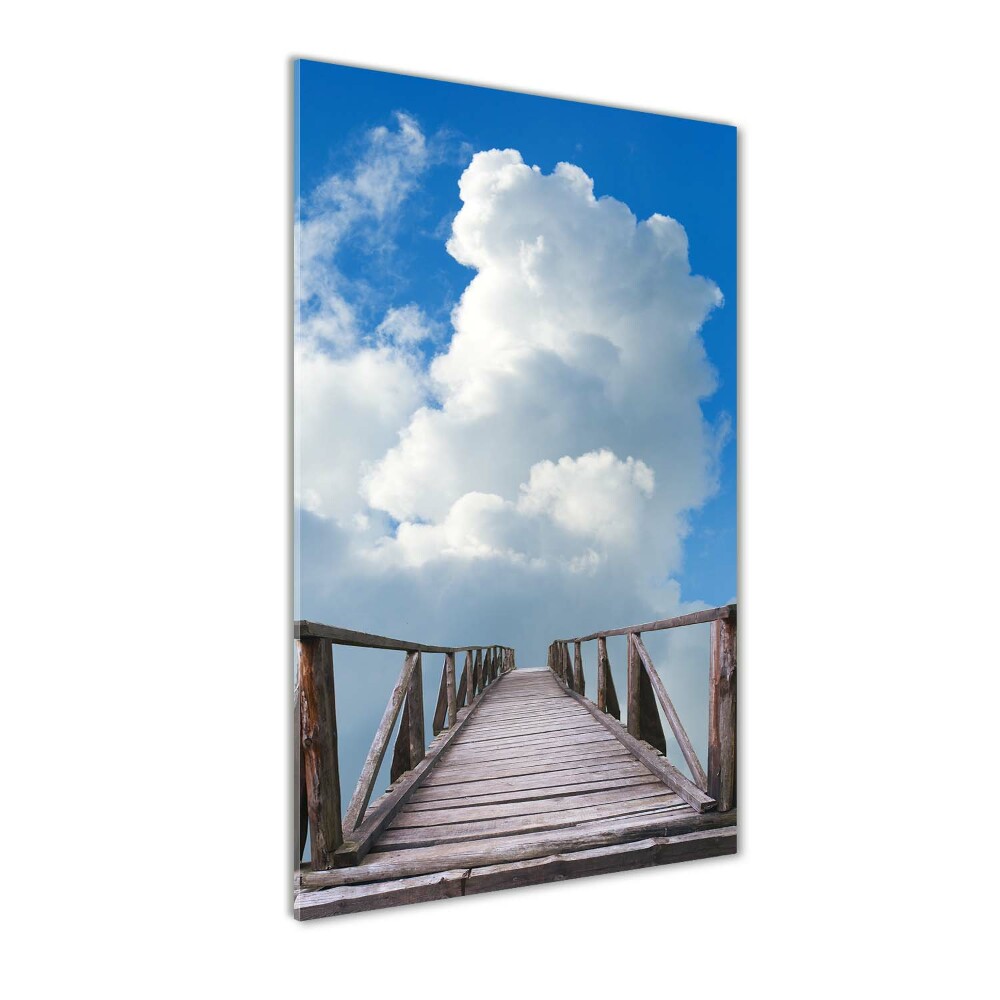 Vertikálny foto obraz sklenený Cesta do neba