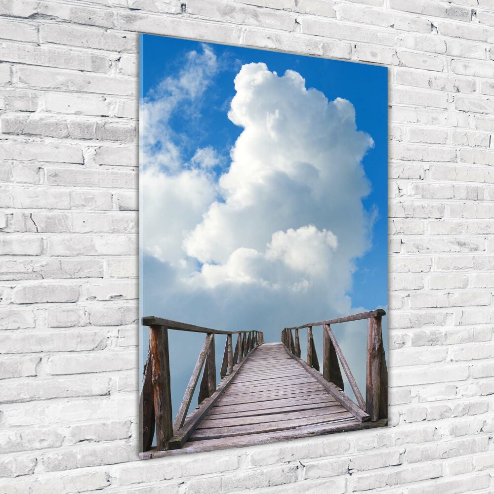 Vertikálny foto obraz sklenený Cesta do neba
