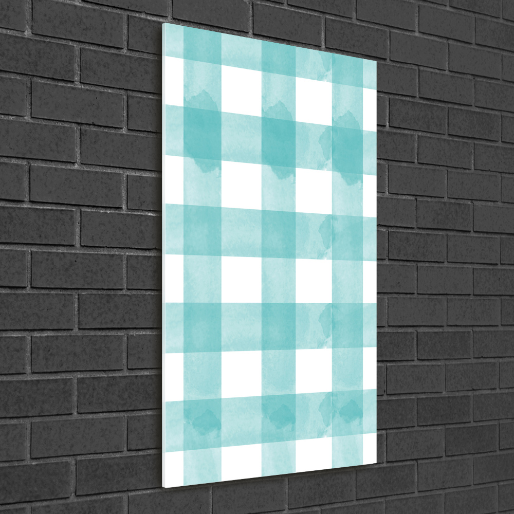 Vertikálny foto obraz sklenený Modrá mreža