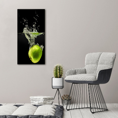 Vertikálny foto obraz sklo tvrdené Zelená jablká