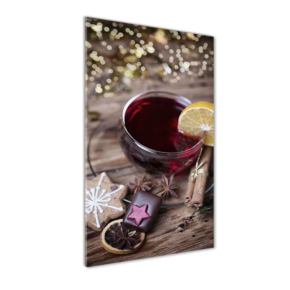 Vertikálny foto obraz sklenený Svařené víno