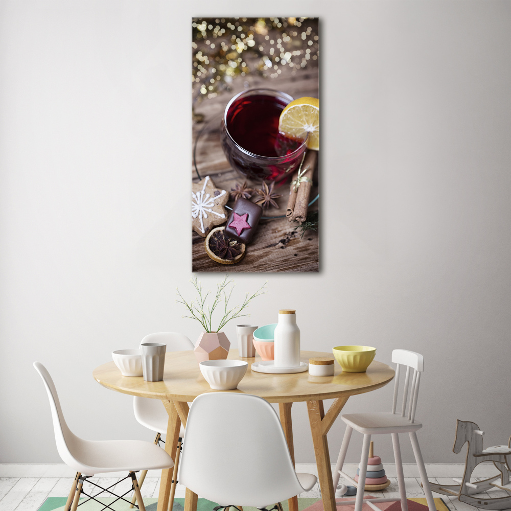 Vertikálny foto obraz sklenený Svařené víno