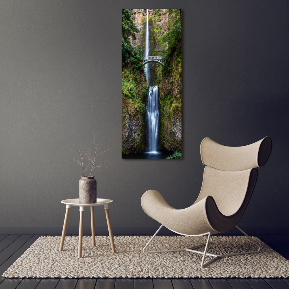 Vertikálny foto obraz sklenený Vodopád