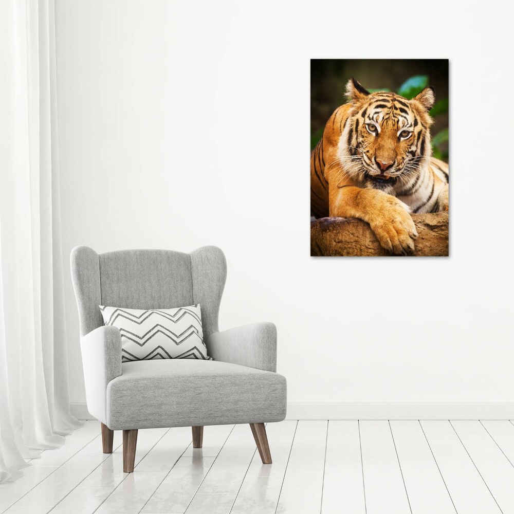 Vertikálny foto obraz sklenený Bengálsky tiger