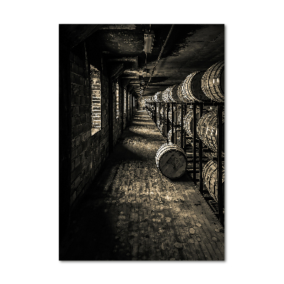 Vertikálny fotoobraz na skle Beck bourbonu