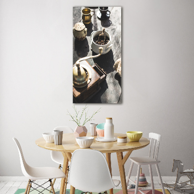 Vertikálny foto obraz sklenený Mlynček na kávu