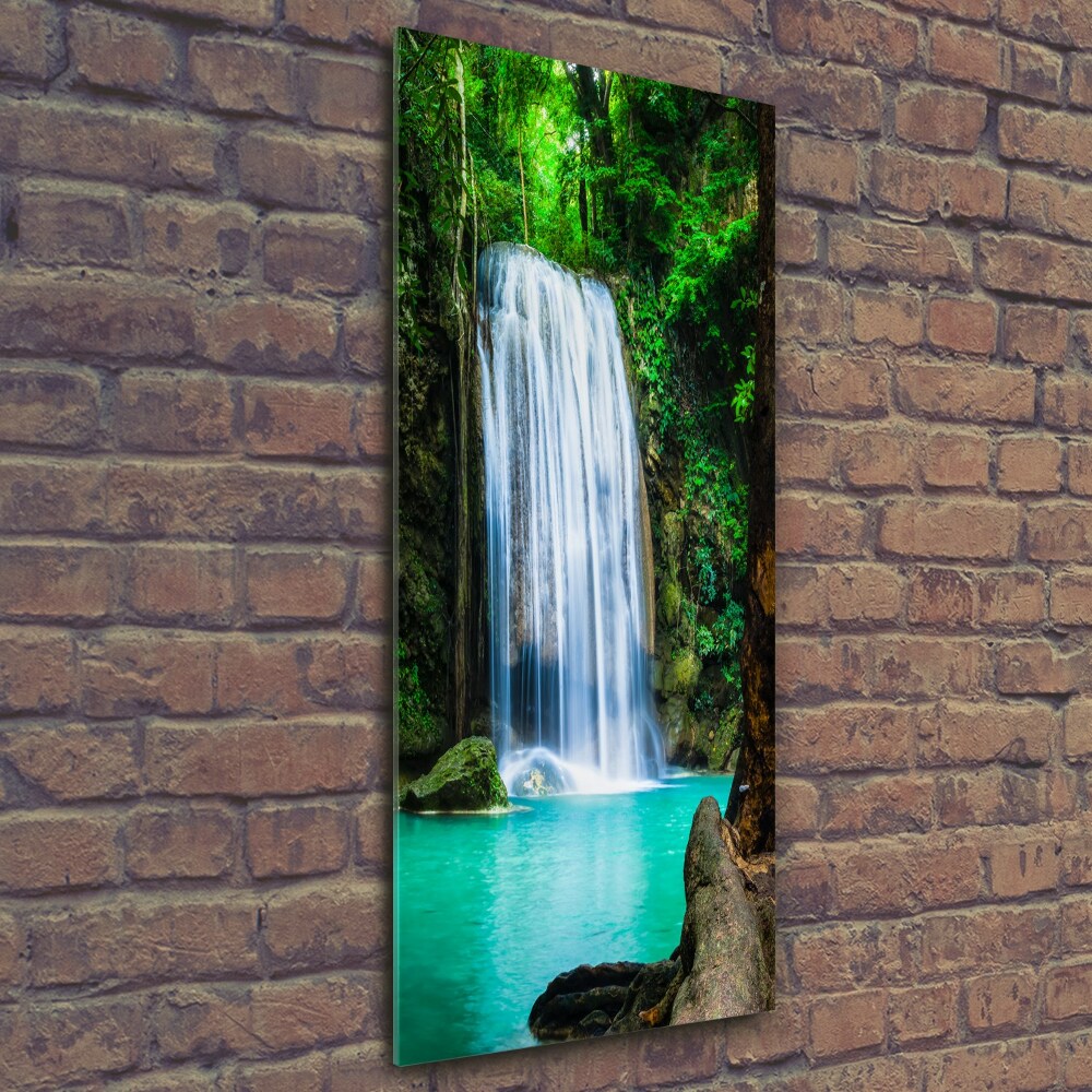 Vertikálny foto obraz sklenený Vodopád