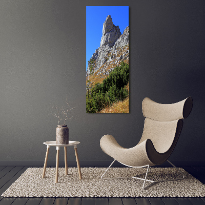 Vertikálny foto obraz fotografie na skle Malý Giewont Tatry