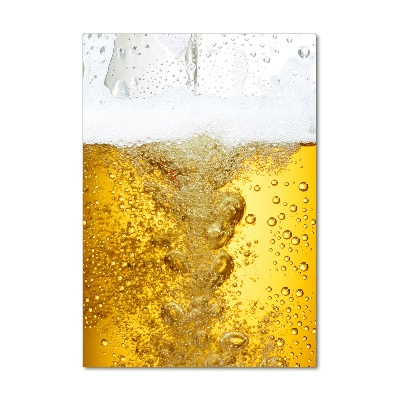Vertikálny foto obraz fotografie na skle Pivo