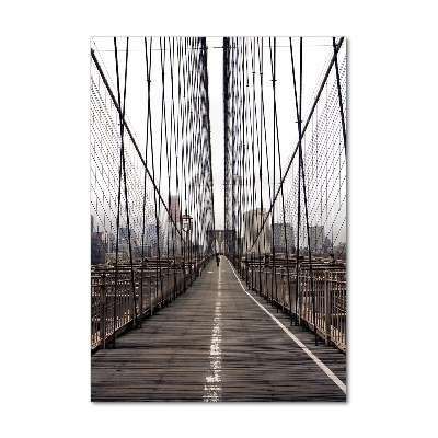Vertikálny foto obraz sklenený Brooklynský most
