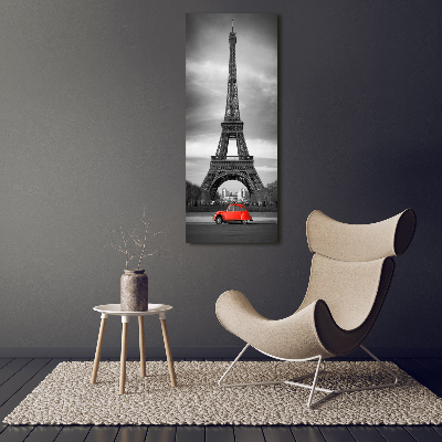 Vertikálny foto obraz sklo tvrdené Eiffelová veža Paríž