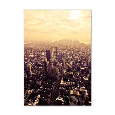 Vertikálny foto obraz sklenený Manhatttan Nový York