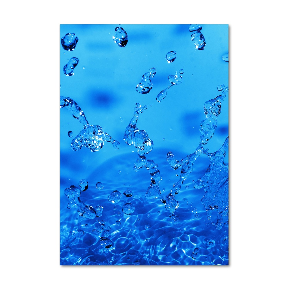 Vertikálny foto obraz fotografie na skle Kvapky vody