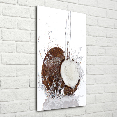 Vertikálny foto obraz sklenený Kokos