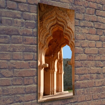 Vertikálny foto obraz sklenený Lotus Mahal Hampi