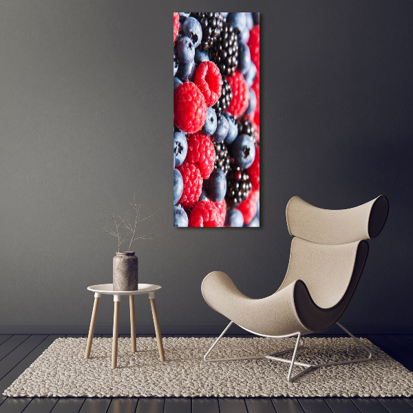 Vertikálny foto obraz sklo tvrdené Lesné ovocie