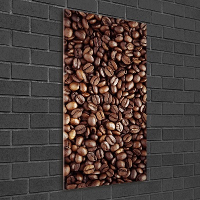 Vertikálny foto obraz fotografie na skle Zrnká kávy