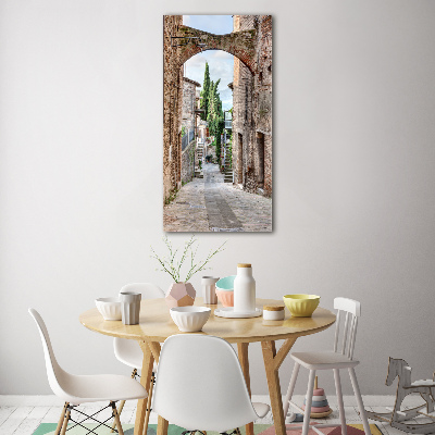 Vertikálny fotoobraz na skle Talianske uličky