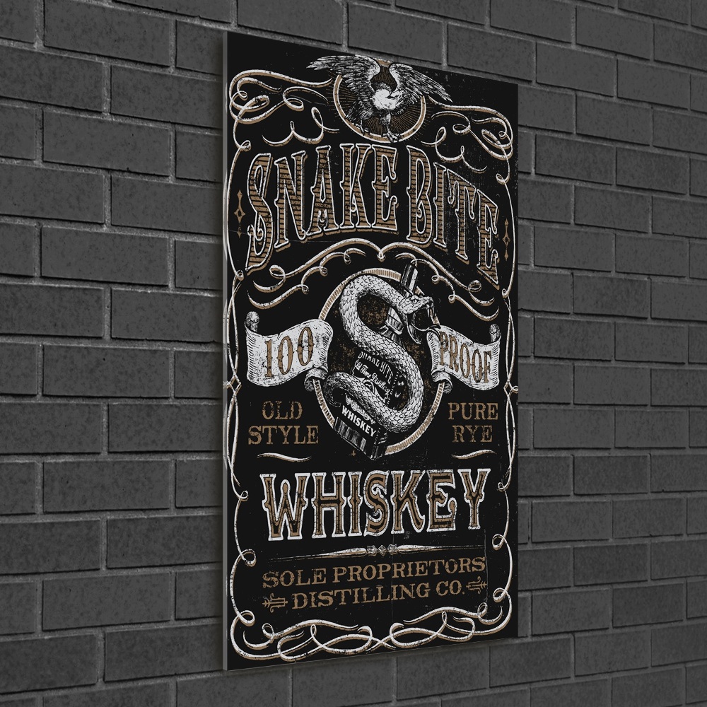 Vertikálny fotoobraz na skle Whiskey