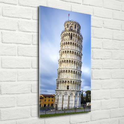 Vertikálny foto obraz sklenený Šikmá veža PIZAY
