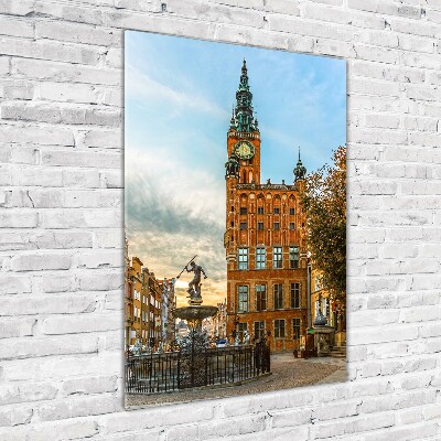 Vertikálny foto obraz fotografie na skle Gdaňsk Poľsko