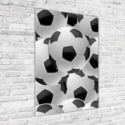 Vertikálny foto obraz sklenený Futbal