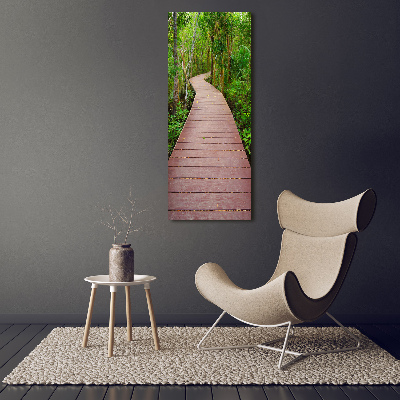 Vertikálny foto obraz sklo tvrdené Chodník v džungli