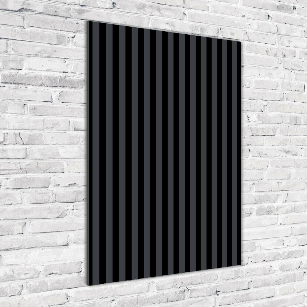 Vertikálny foto obraz sklenený Čierno-šedé pásky