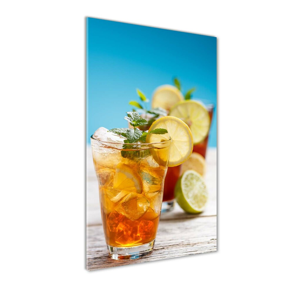 Vertikálny foto obraz sklenený Mrazený čaj