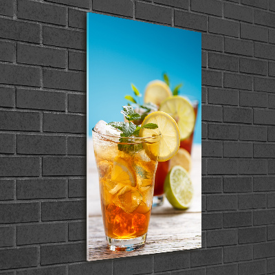 Vertikálny foto obraz sklenený Mrazený čaj