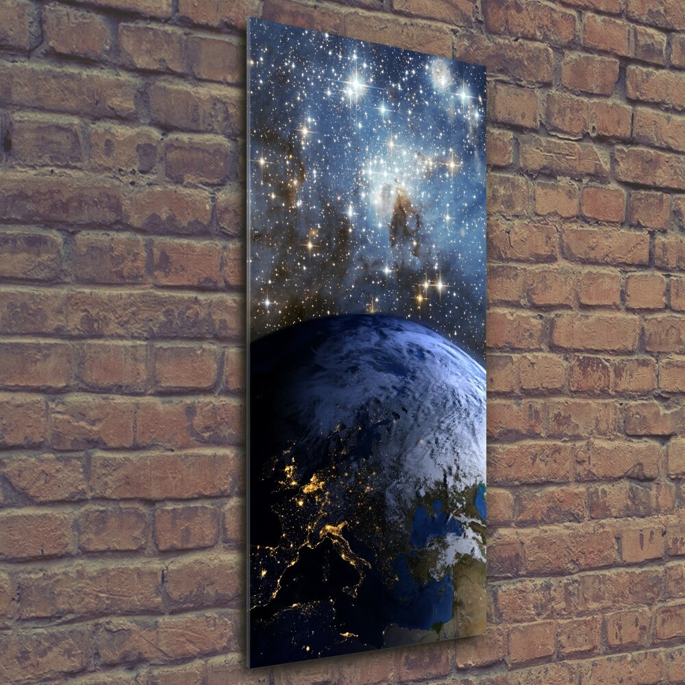 Vertikálny foto obraz sklenený Planéta Zem
