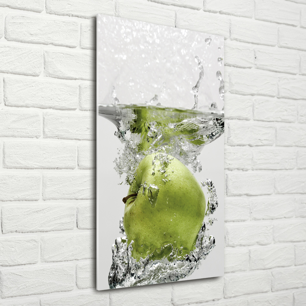 Vertikálny foto obraz sklo tvrdené Jablká pod vodou