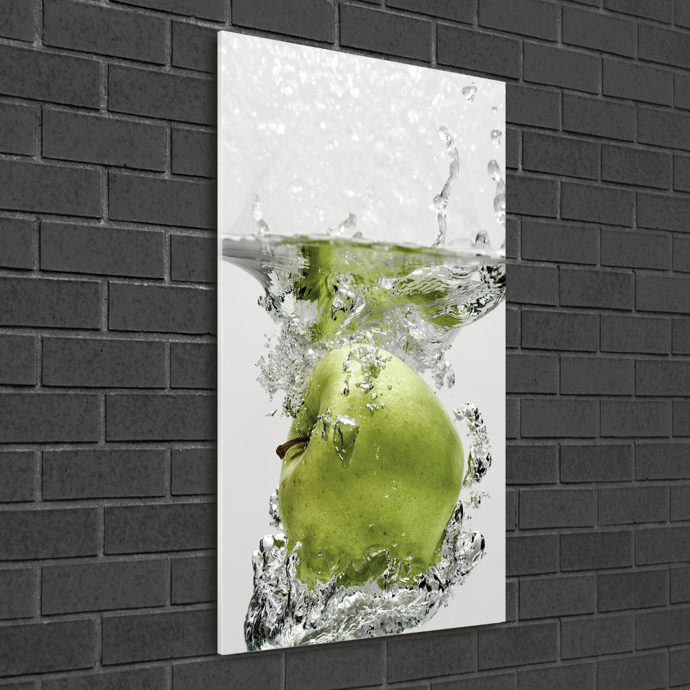 Vertikálny foto obraz sklo tvrdené Jablká pod vodou
