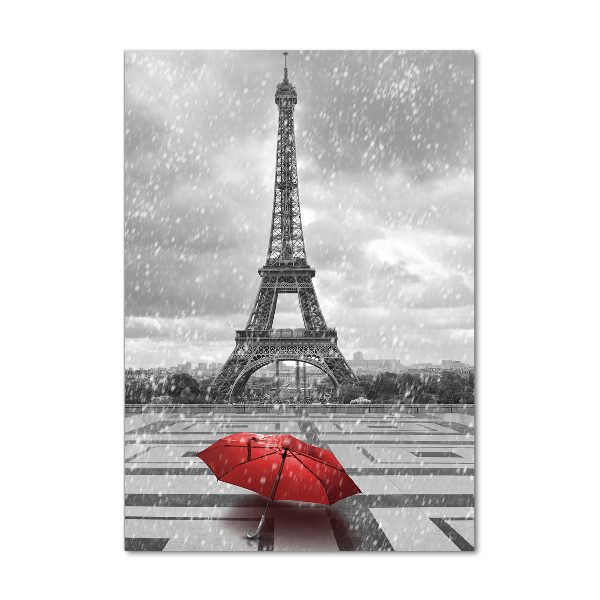 Vertikálny foto obraz sklo tvrdené Eiffelová veža Paríž