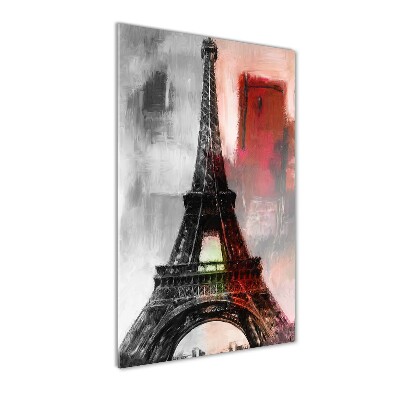Vertikálny foto obraz sklenený Eiffelová veža Paríž
