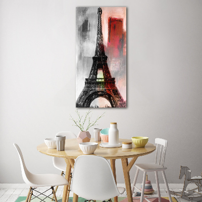 Vertikálny foto obraz sklenený Eiffelová veža Paríž