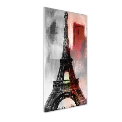 Vertikálny foto obraz sklenený Eiffelová veža Paríž