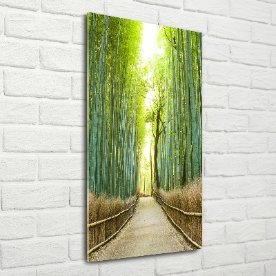 Vertikálny foto obraz sklenený Bambusový les