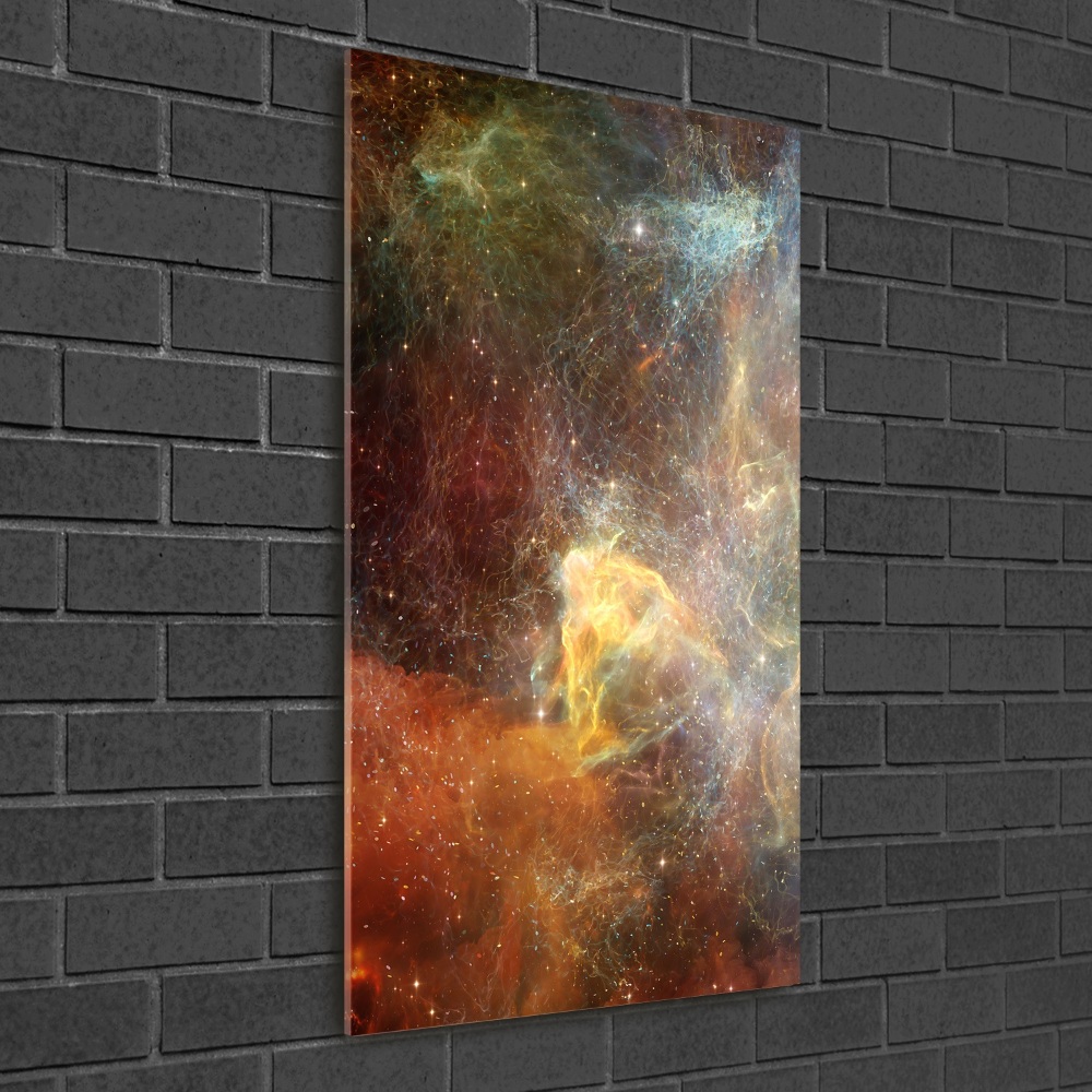 Vertikálny fotoobraz na skle Vesmír