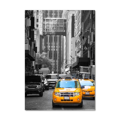 Vertikálny foto obraz sklo tvrdené Taxi New York