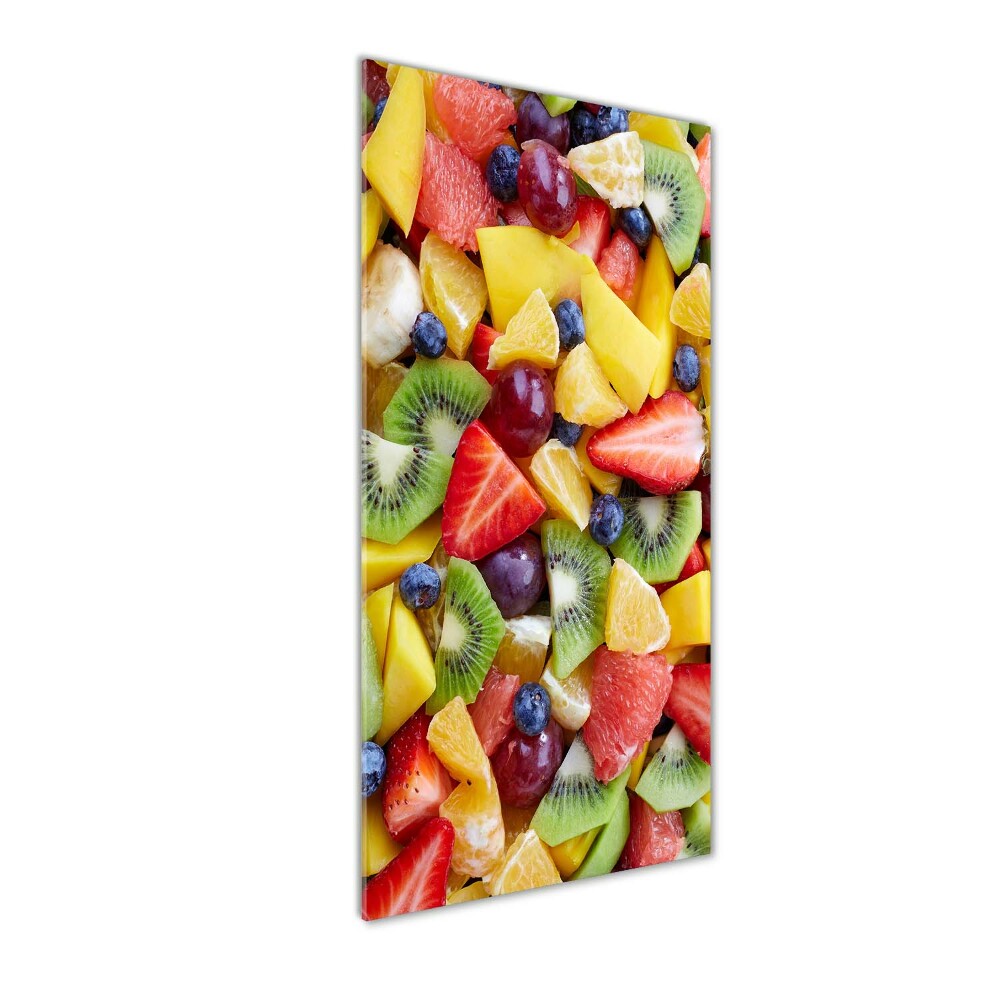 Vertikálny foto obraz sklenený Nakrájané ovocie