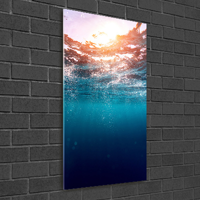 Vertikálny foto obraz sklenený Pod vodou