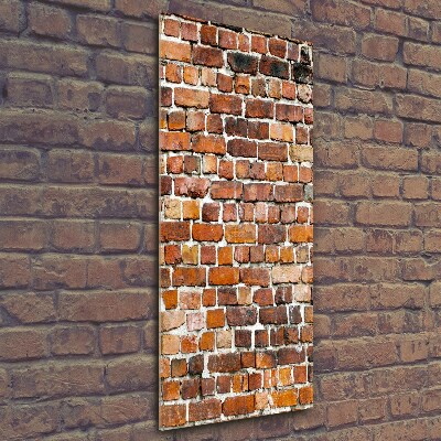 Vertikálny foto obraz sklo tvrdené Murovaná múr