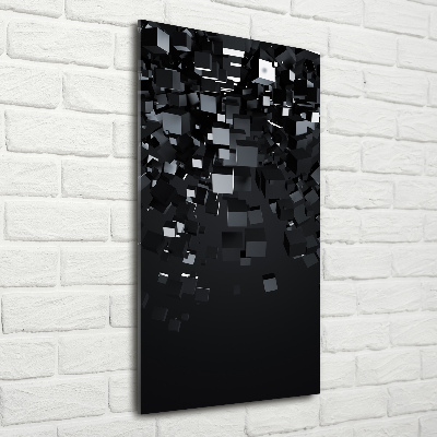 Vertikálny foto obraz fotografie na skle Abstrakcie 3D