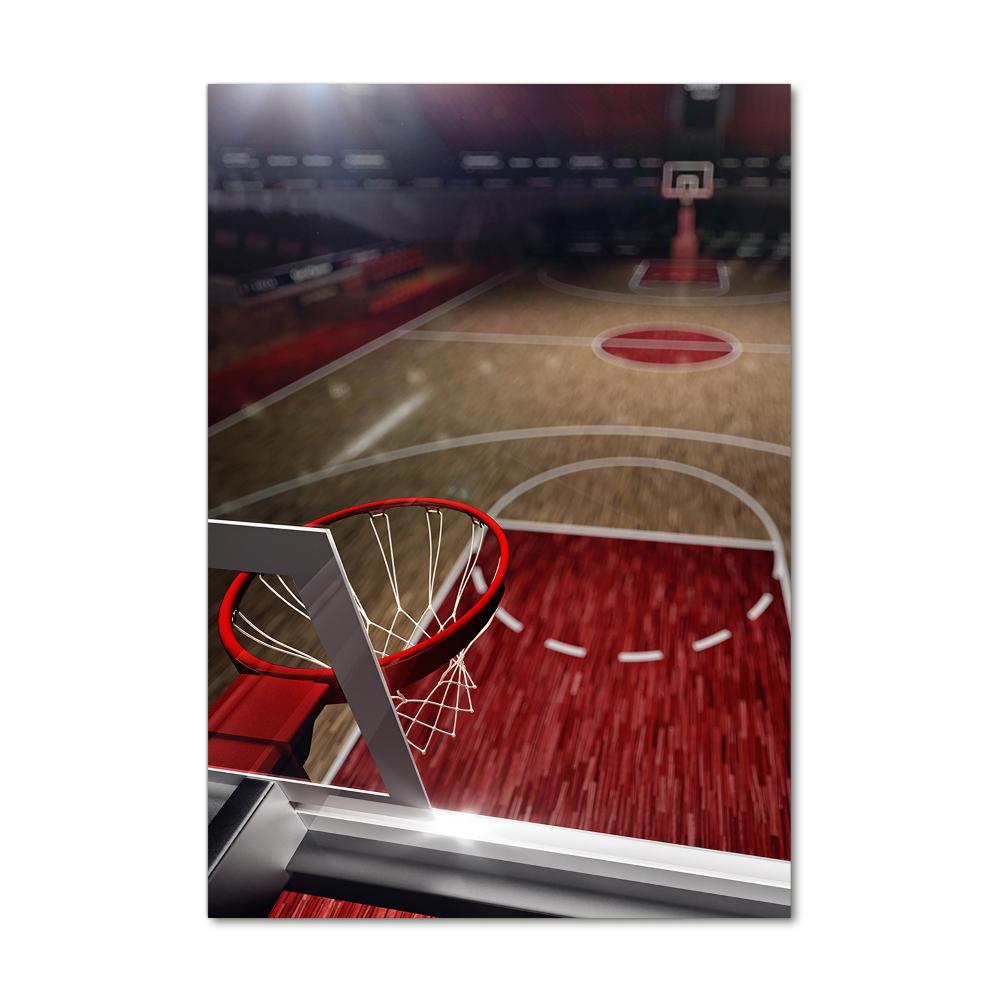 Vertikálny foto obraz sklenený Ihrisko basketbal