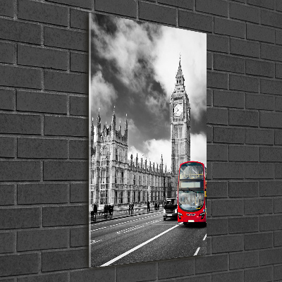 Vertikálny fotoobraz na skle Big Ben Londýn